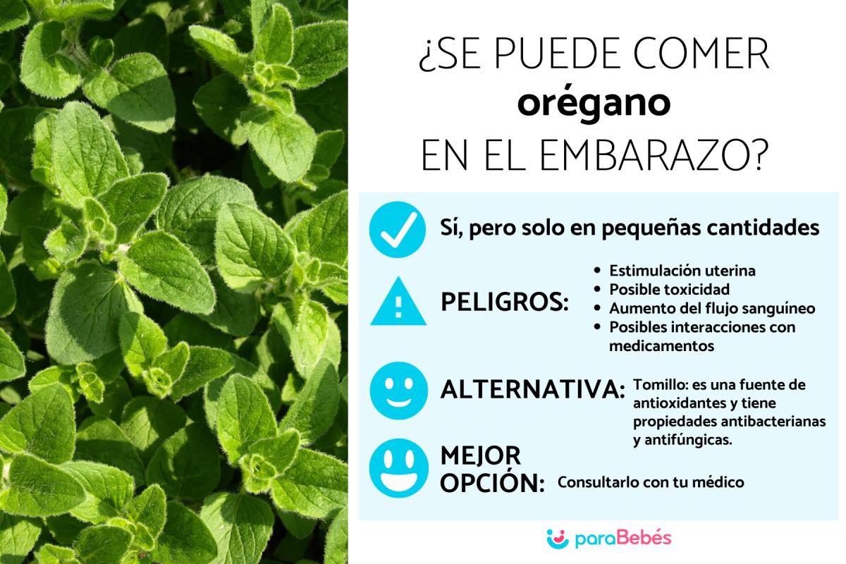 ¿Puedo comer orégano en el embarazo?