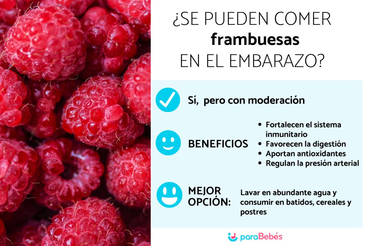 ¿Puedo comer frambuesas en el embarazo?