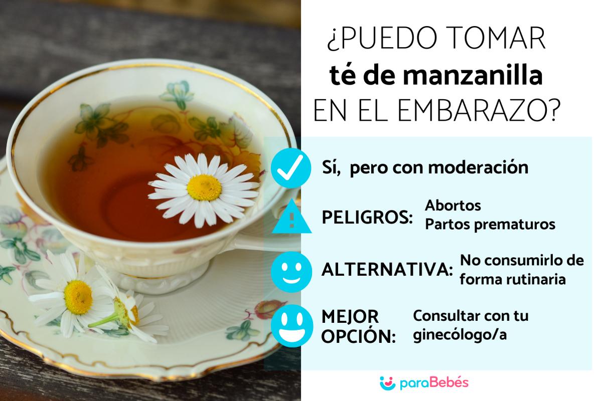 ¿Se puede tomar té de manzanilla en el embarazo?