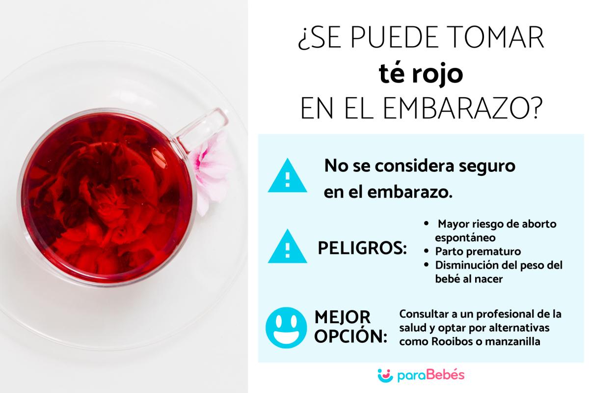 ¿Puedo tomar té rojo en el embarazo?