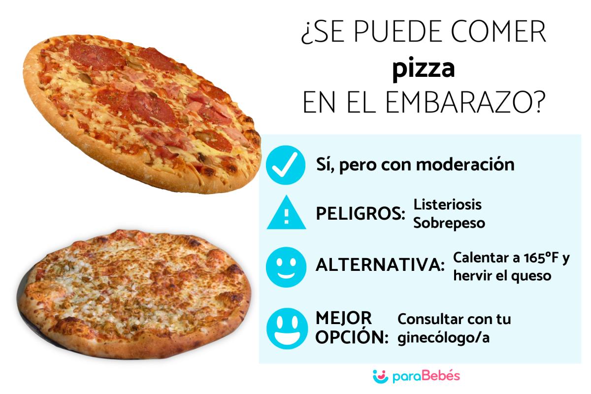 ¿Se puede comer pizza en el embarazo?