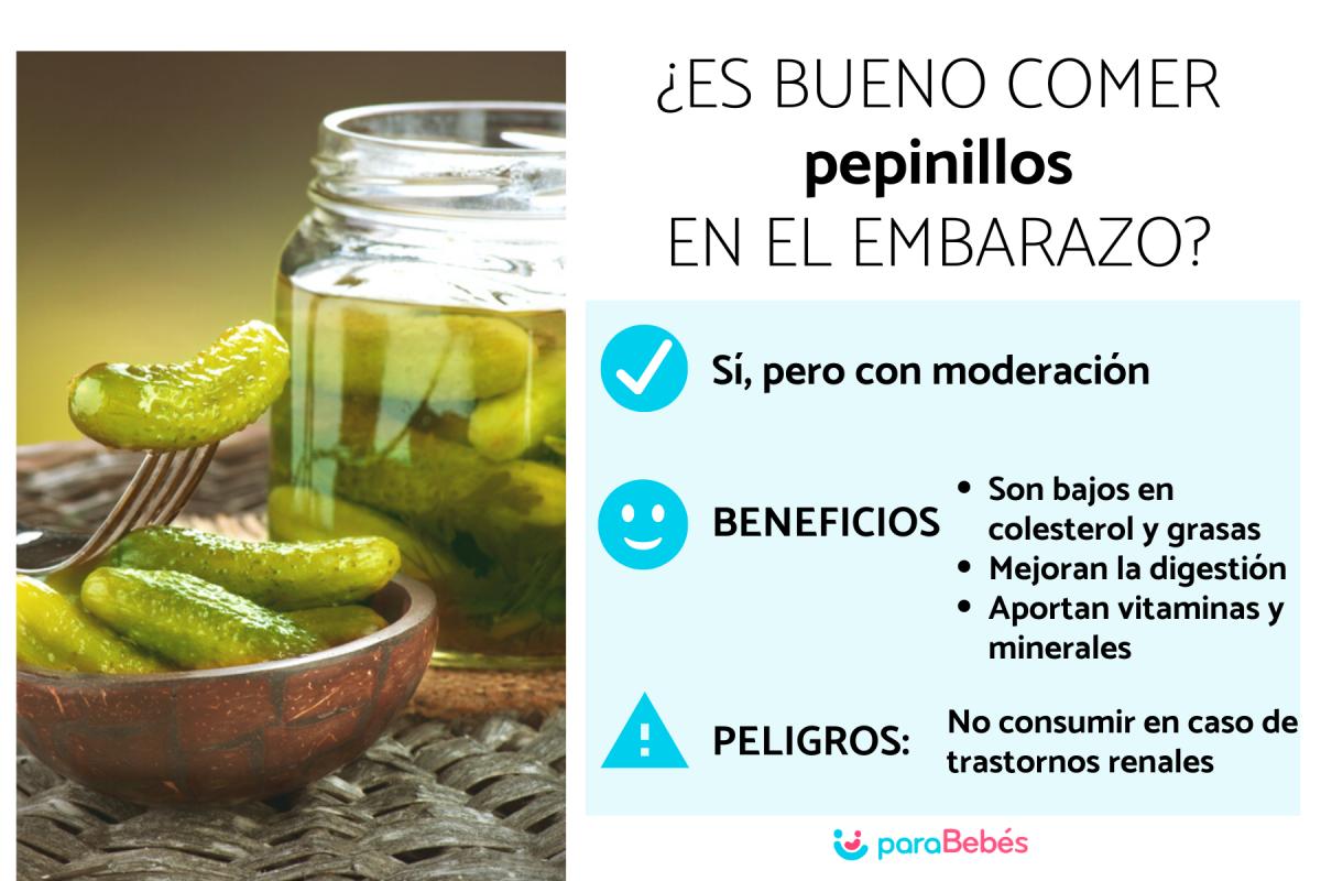 ¿Es bueno comer pepinillos en el embarazo?