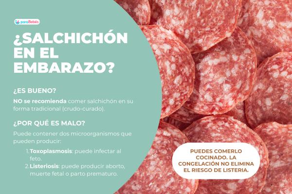 ¿Se puede comer salchichón en el embarazo?