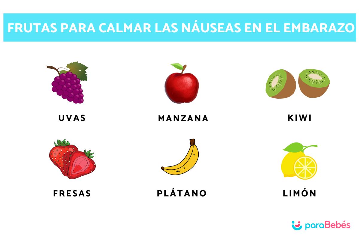 Frutas para calmar las náuseas en el embarazo