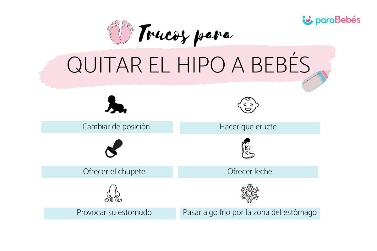 Cómo quitar el hipo a un bebé