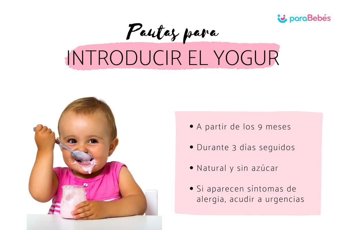 ¿Cuándo dar yogur al bebé?