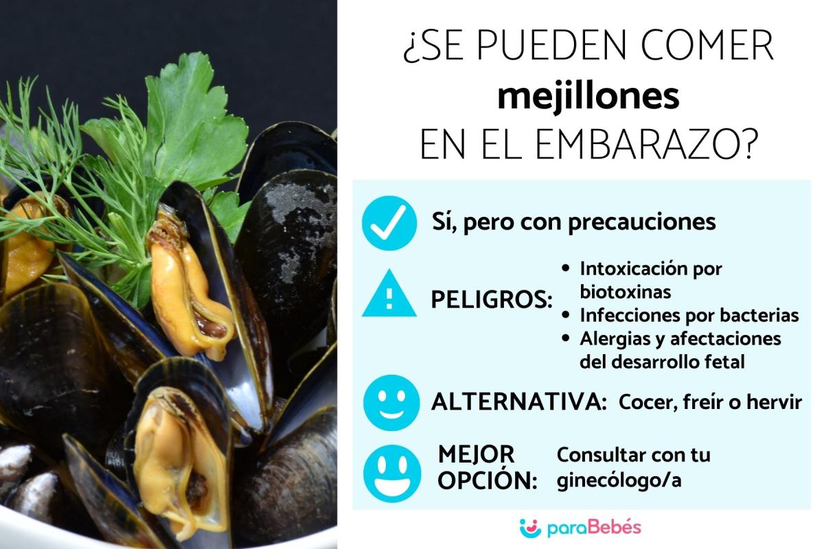¿Se pueden comer mejillones embarazada?