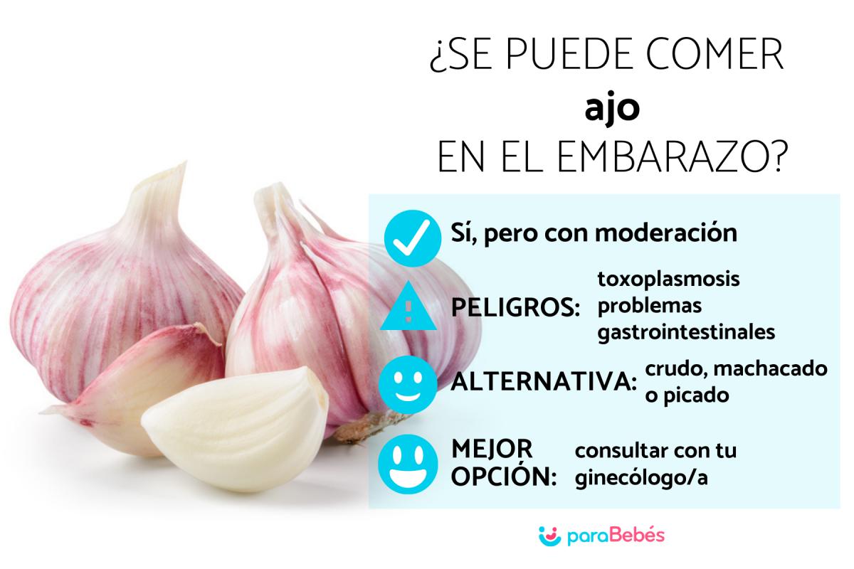 ¿Se puede comer ajo en el embarazo?