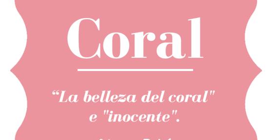 Significado del nombre Coral