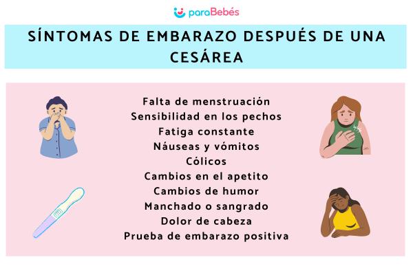 Síntomas de embarazo después de una cesárea