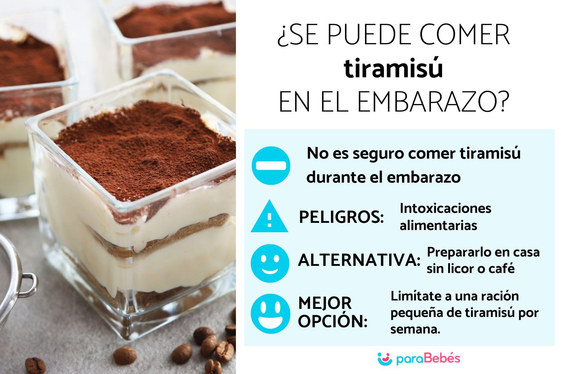 ¿Puedo comer tiramisú en el embarazo?