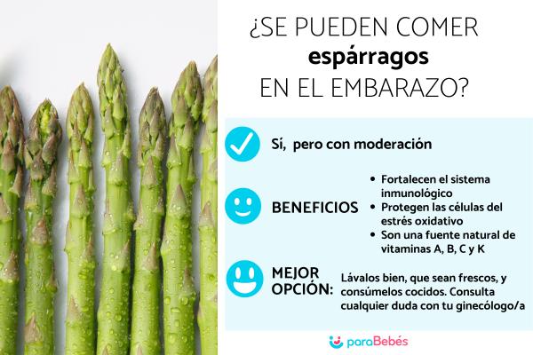 ¿Es bueno comer espárragos en el embarazo?