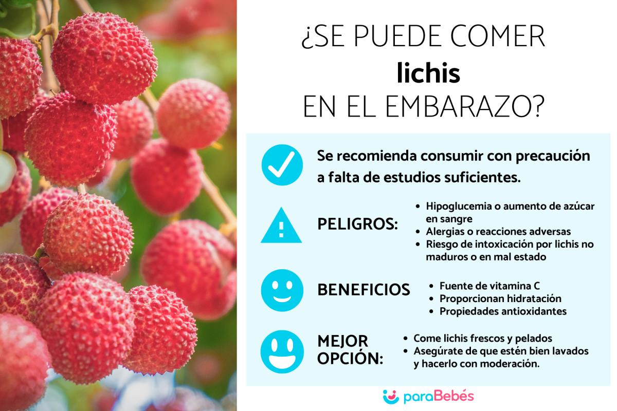 ¿Puedo comer lichis si estoy embarazada?