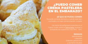 ¿Se puede comer crema pastelera durante el embarazo?