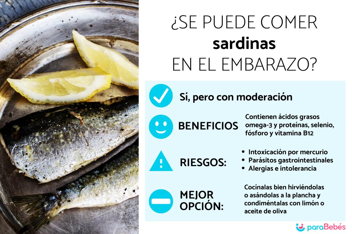 ¿Puedo comer sardinas en el embarazo?