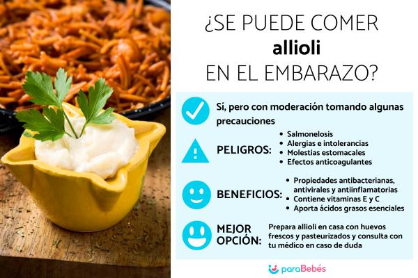 ¿Puedo comer allioli estando embarazada?