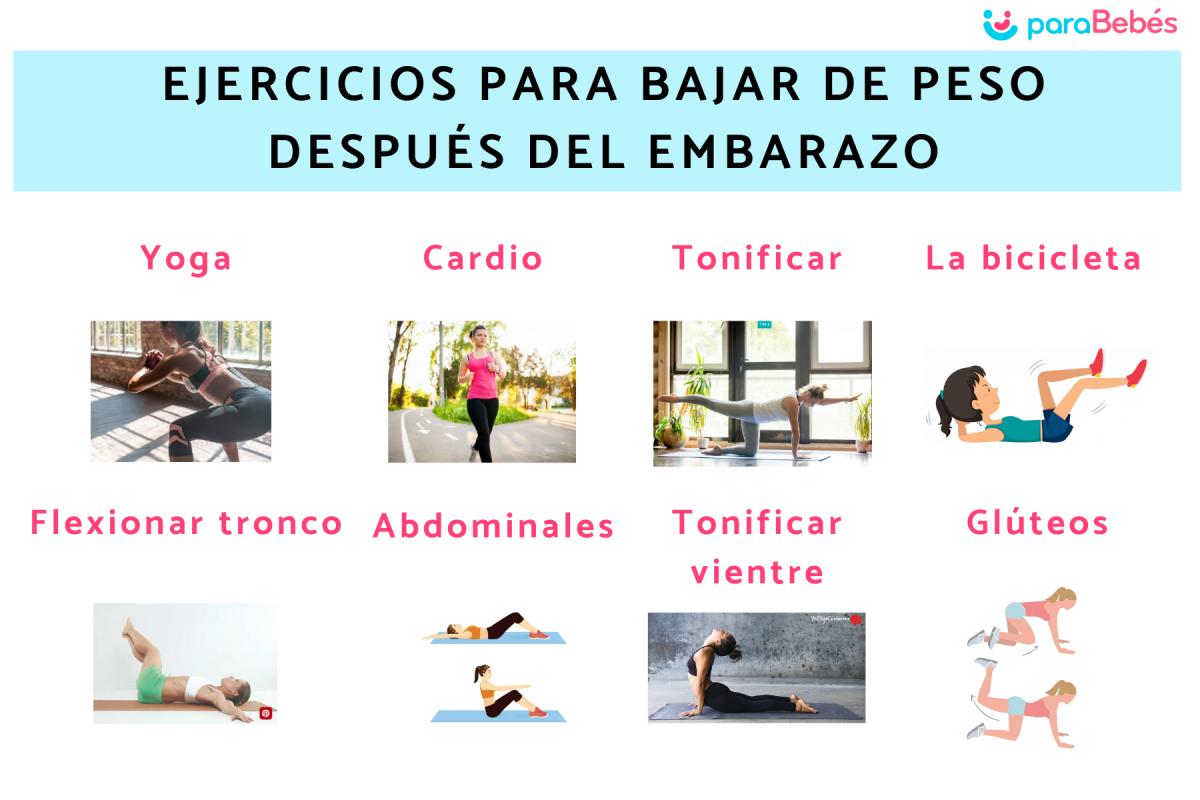 Ejercicios para bajar de peso después del embarazo