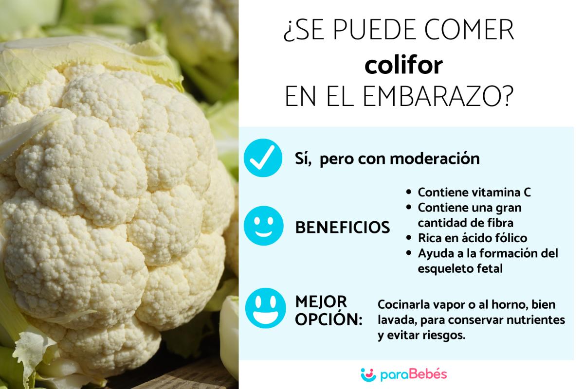 ¿Puedo comer coliflor en el embarazo?