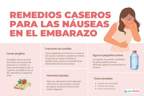 Remedios caseros para las náuseas en el embarazo