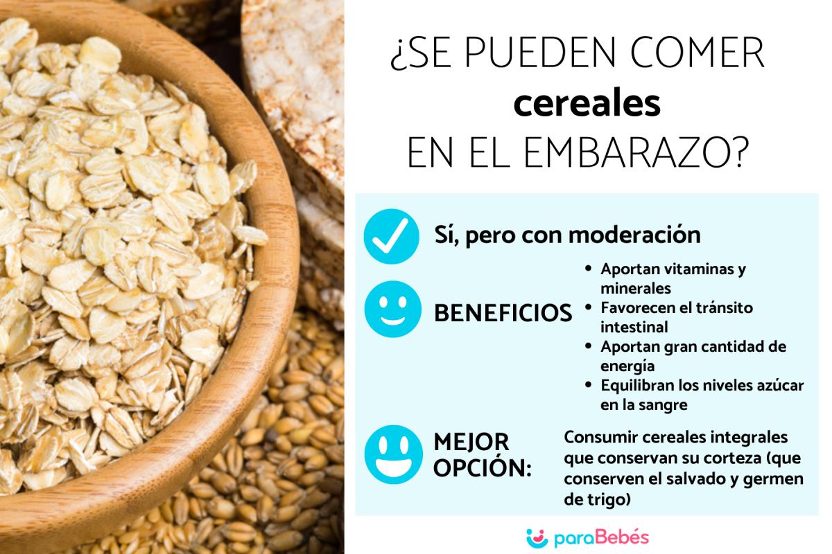 ¿Se pueden comer cereales en el embarazo?