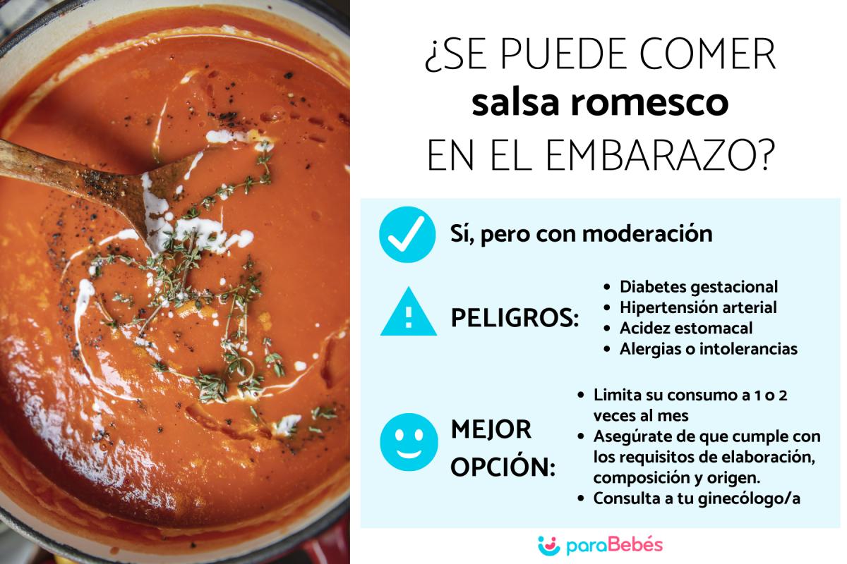 ¿Puedo comer salsa romesco en el embarazo?