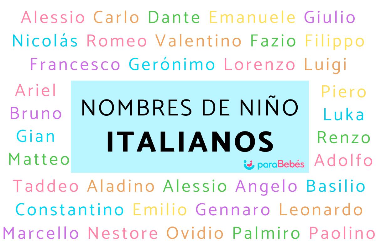 Nombres de niño italianos