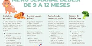 Recetas de comida para bebés de 9 a 12 meses