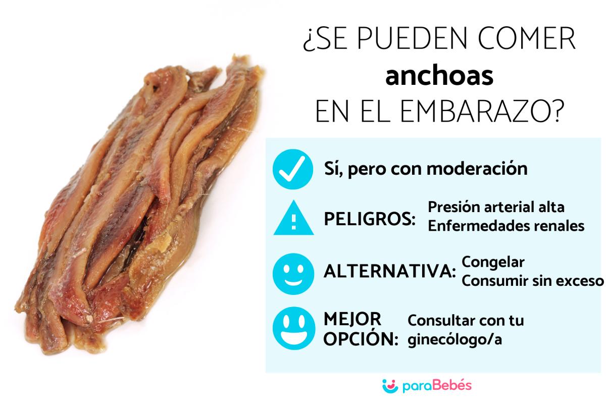 ¿Se pueden comer anchoas en el embarazo?