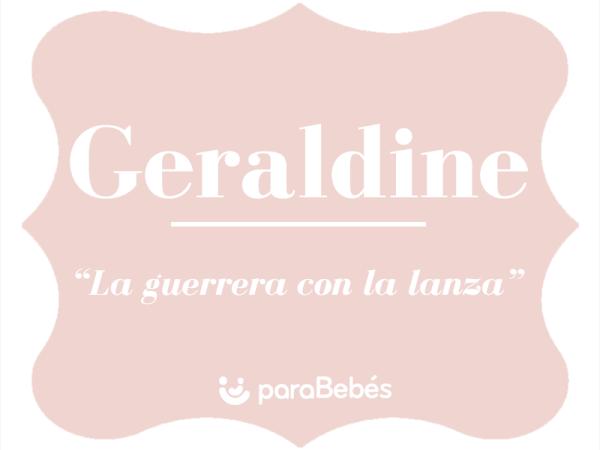 Significado del nombre Geraldine