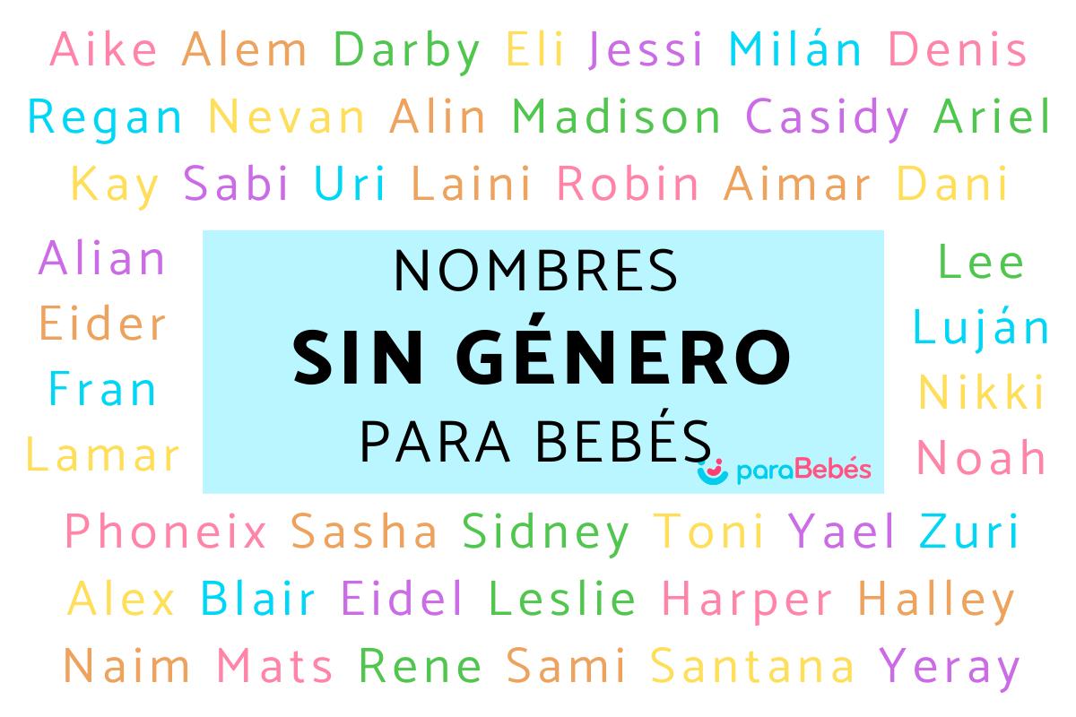Nombres sin género para bebés