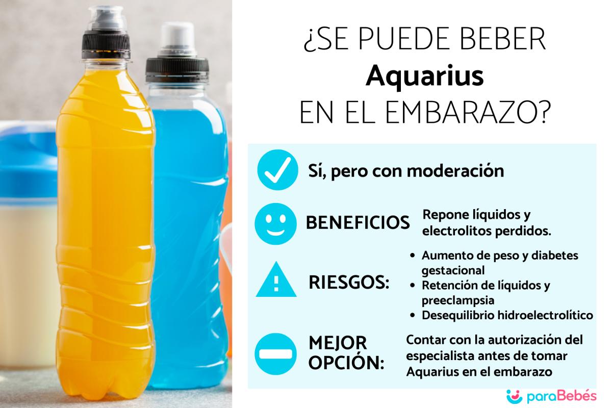 ¿Se puede beber Aquarius en el embarazo?