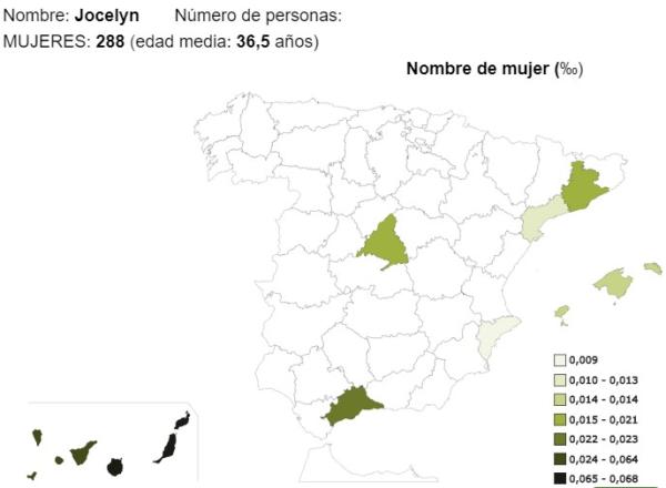 Significado del nombre Jocelyn - Popularidad del nombre Jocelyn