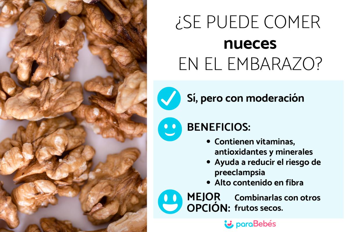 ¿Puedo comer nueces en el embarazo?