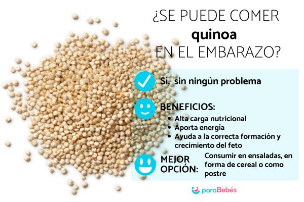 ¿Se puede comer quinoa en el embarazo?