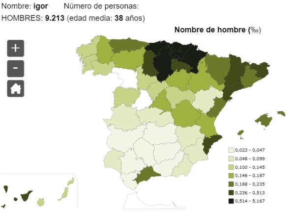 Significado del nombre Igor - Popularidad del nombre Igor