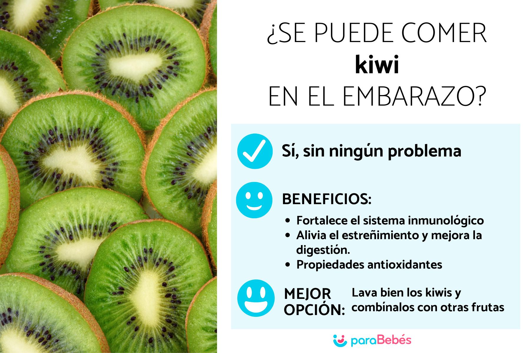 ¿Puedo comer kiwi en el embarazo?