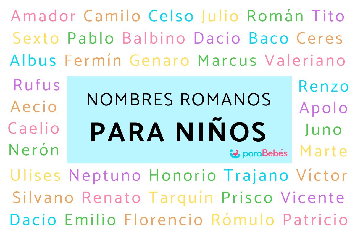 Nombres romanos para niños