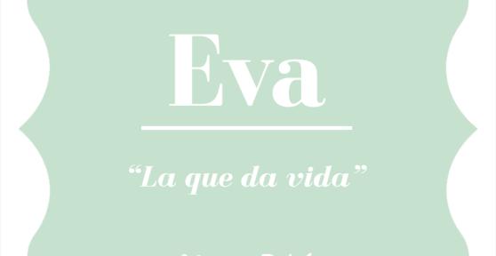 Significado del nombre Eva