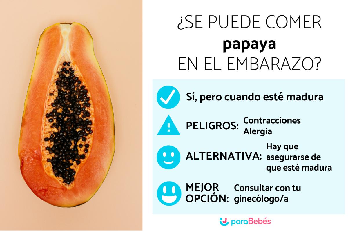 ¿Se puede comer papaya en el embarazo?