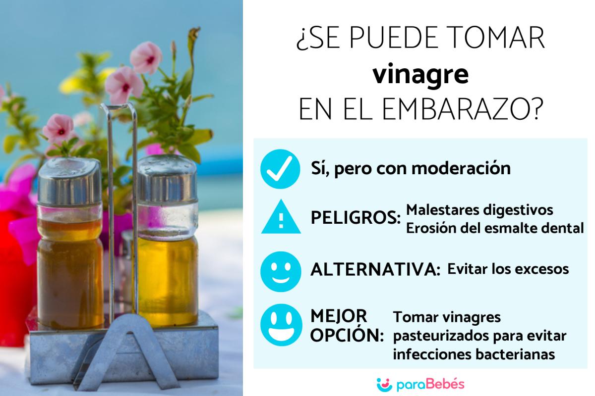 ¿Se puede tomar vinagre en el embarazo?