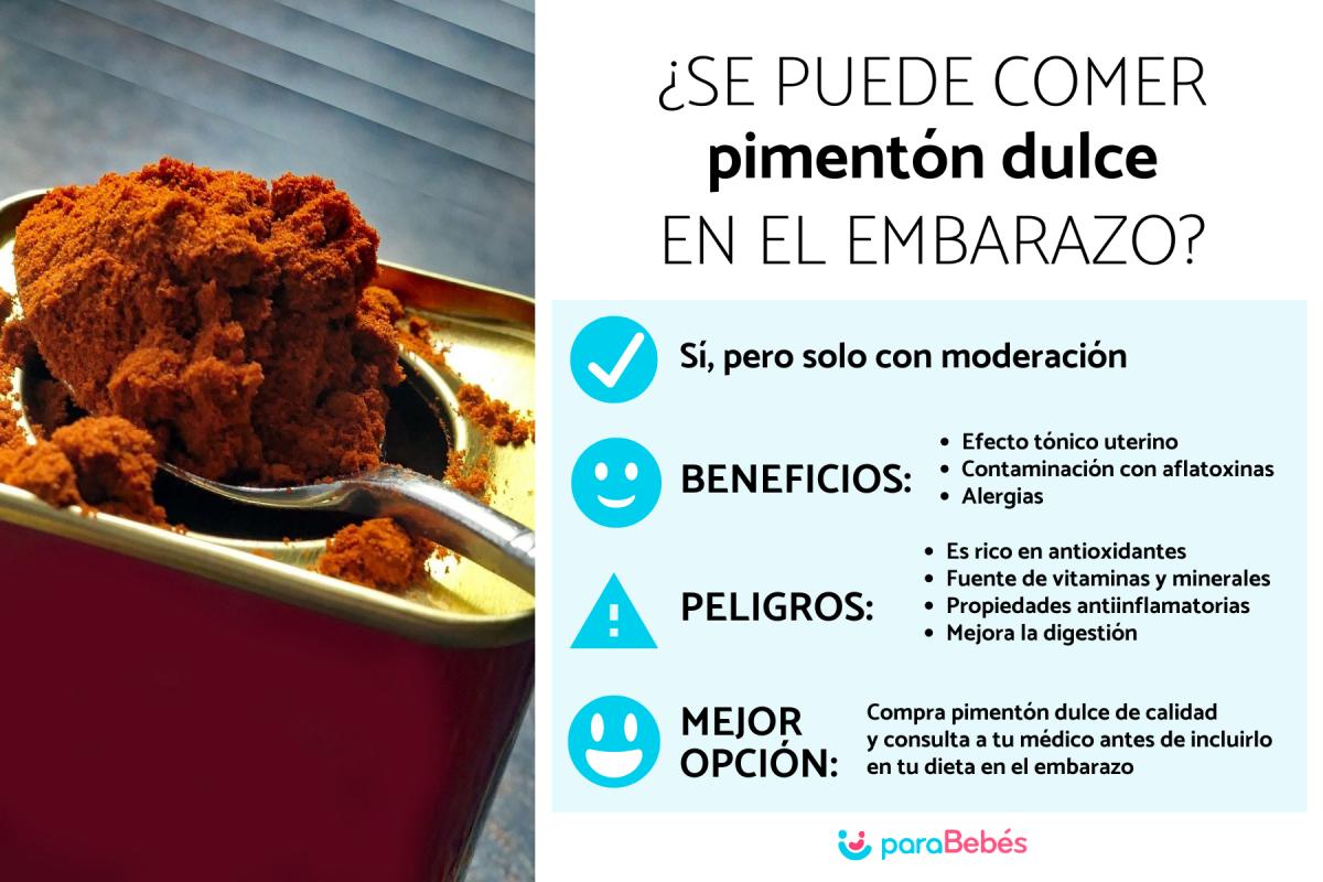 ¿Puedo comer pimentón dulce en el embarazo?