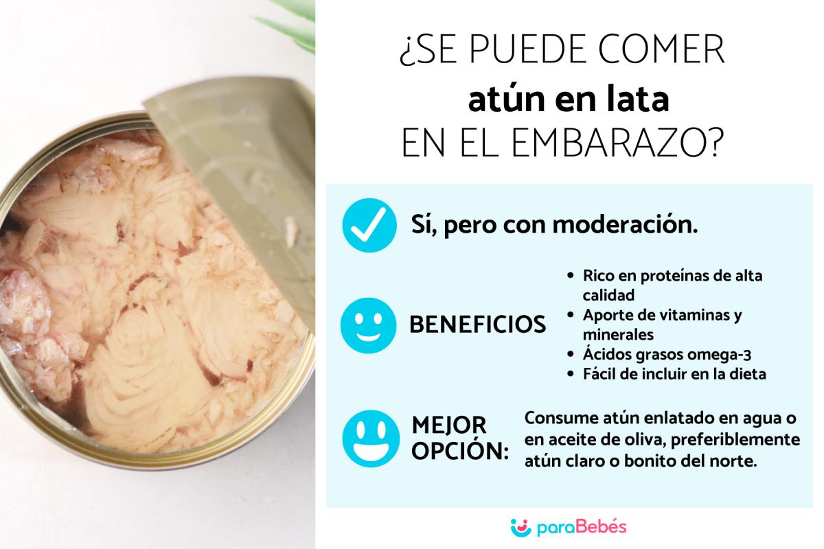 ¿Puedo comer atún en lata si estoy embarazada?