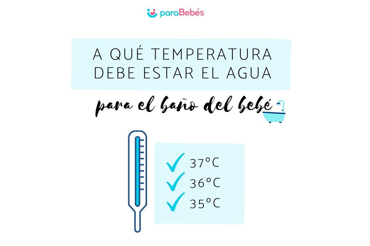 A qué temperatura debe estar el agua para el baño del bebé