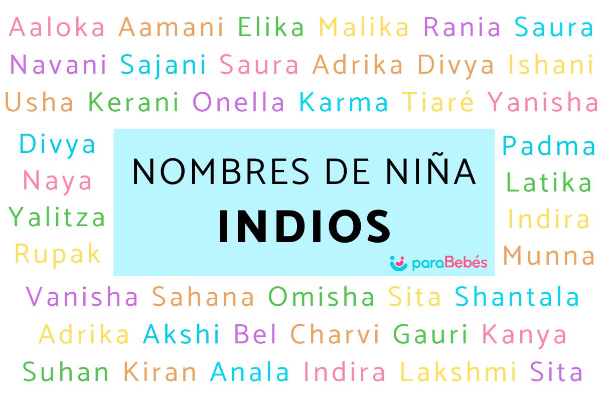 Nombres indios para niña