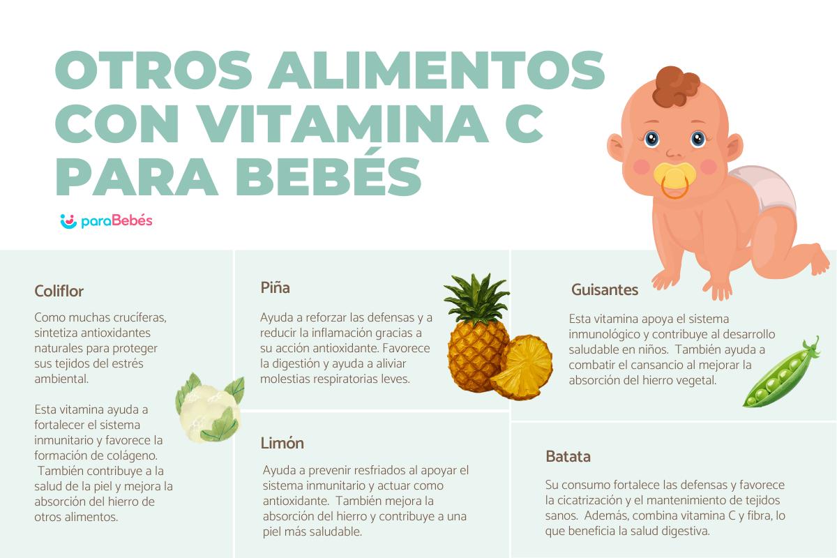 Alimentos con vitamina C para niños