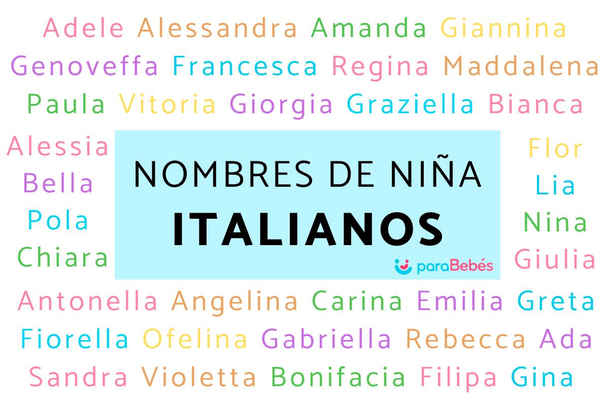 Nombres de niña italianos