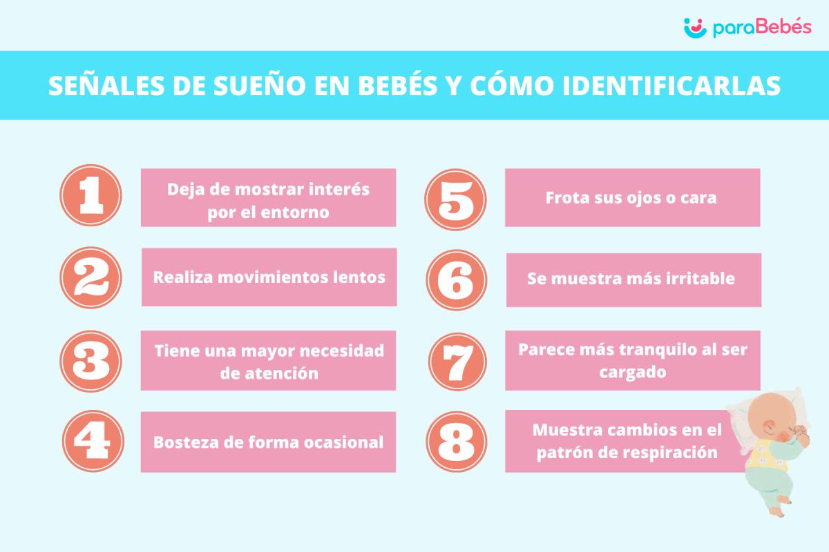 Señales de sueño en bebés y cómo identificarlas