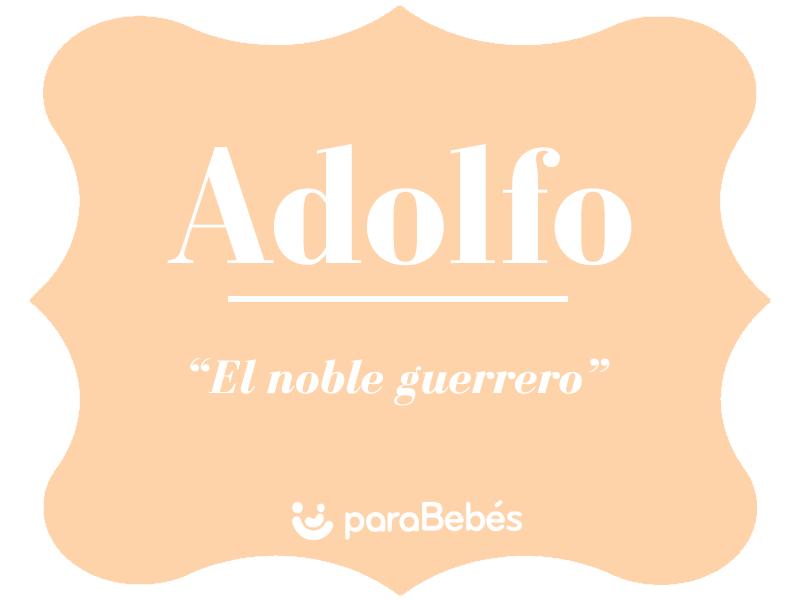 Nombre adolfo discount en ingles