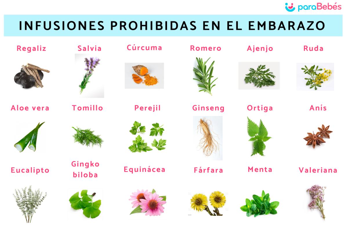 Las infusiones prohibidas en el embarazo