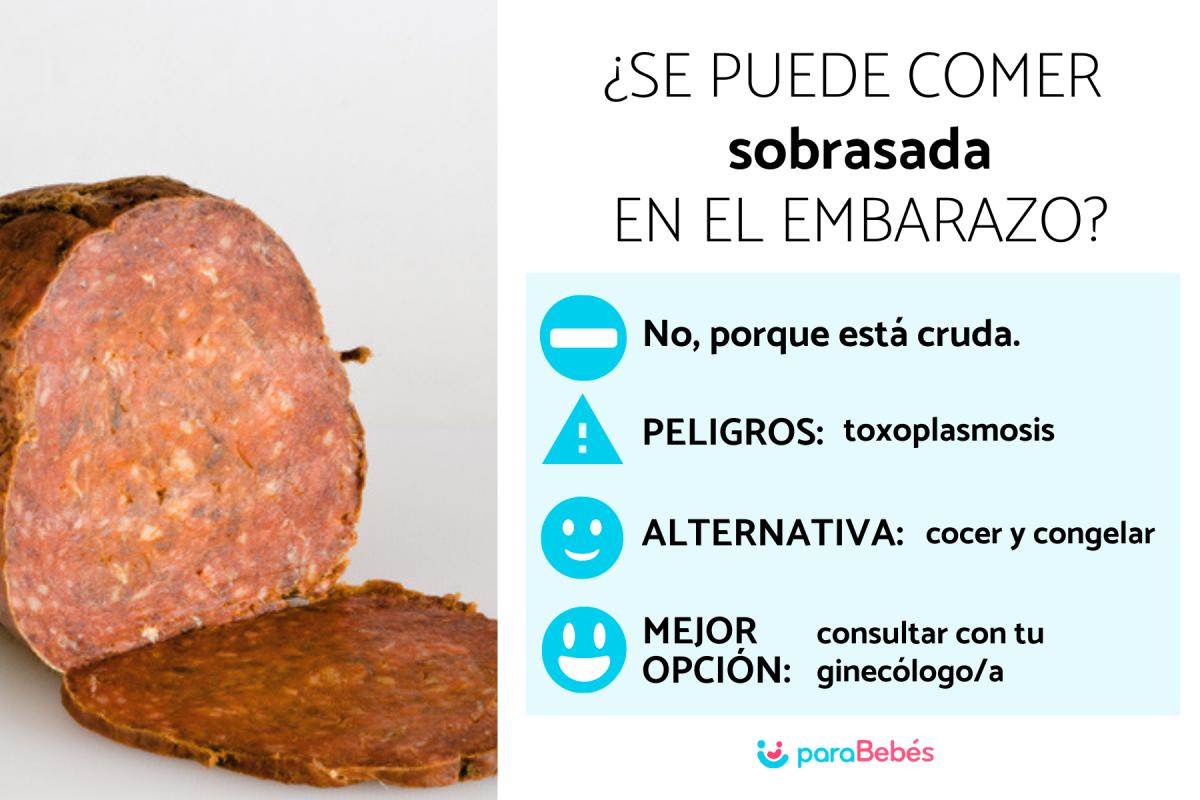 ¿Se puede comer sobrasada durante el embarazo?